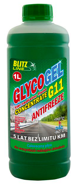 Антифриз концентрат Blitz Line Glycogel G11 -80°C зеленый 1л BLITZ LINE 28877